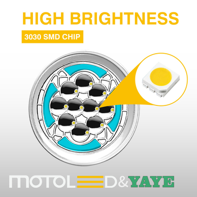 Motorcycle Headlight YAYE GM125 6 inch Length Dual Color Turn Signal and DRL Function