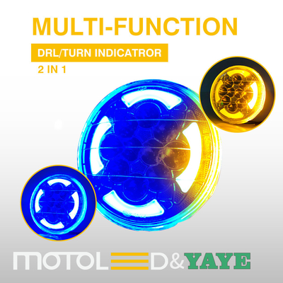 Motorcycle Headlight YAYE GM125 6 inch Length Dual Color Turn Signal and DRL Function