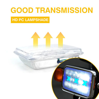 CG125 125cc Motorcycle LED Headlight DC12V with DRL White Blue