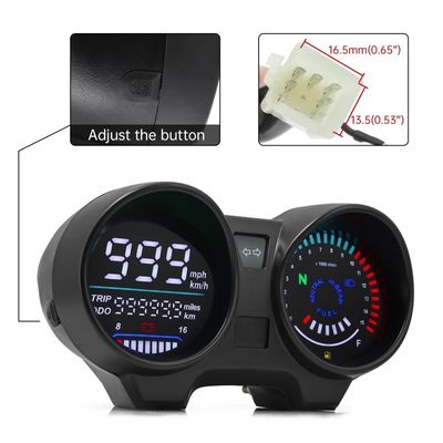 Motorcycle Speedometer LED Digital Dashboard for CG125 RPM Meter Moto Dashboard Digital Panel for TITAN 150 Honda CG150 Fan150