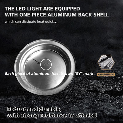 YAYE Front Driving Light 5-3/4 5.75 Inch GN125 12 LED Accessory White High Low Beam Blue DRL Motorcycle Headlight