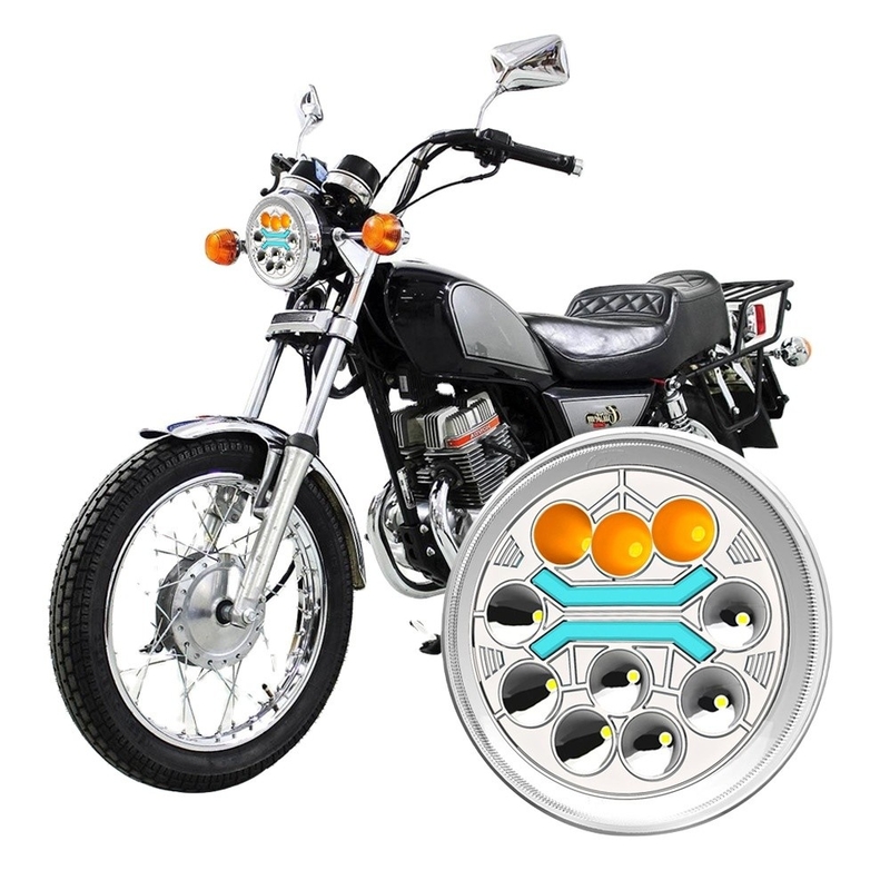 IP67 YAYE 6 Inch CM125 White DRL LED Accessory Motorcycle Yellow White High Low Beam DRL Headlight