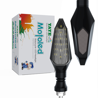 DC12V वोल्टेज वाटरप्रूफ मोटरसाइकिल एलईडी मोड़ सिग्नल लाइट 2PCS 120mm*30mm के भीतर