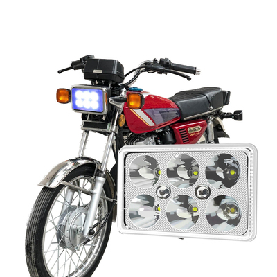 YAYE CG125 एलईडी हेडलाइट 6 चिप DC12V सफेद नीला DRL मोटरसाइकिल लाइट